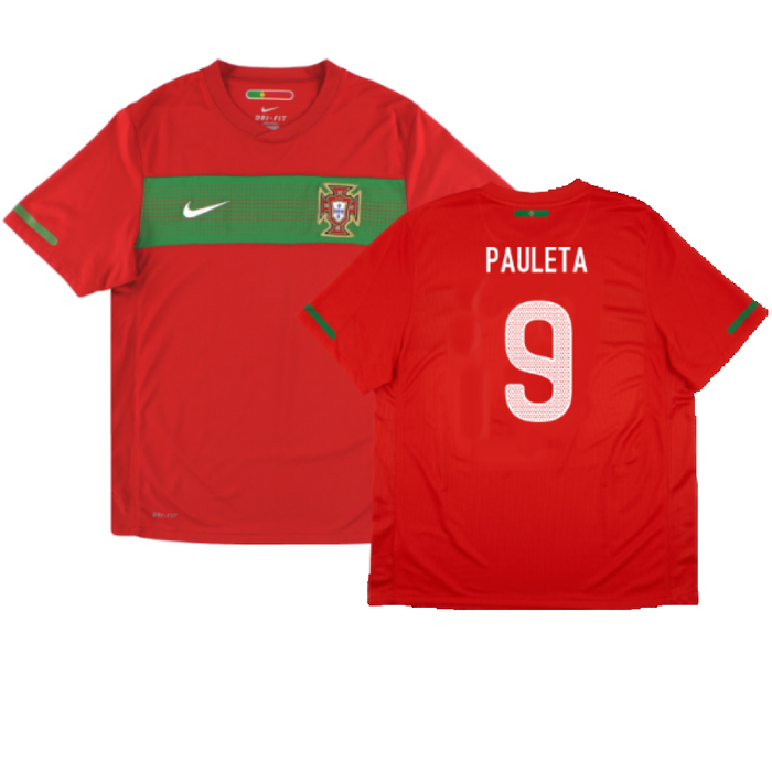 Portugal 2010-11 Home Shirt (XL) (Excellent) (Pauleta 9)