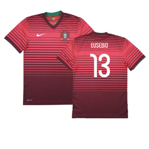 Portugal 2014-15 Home Shirt (XL) (Good) (Eusebio 13)_0