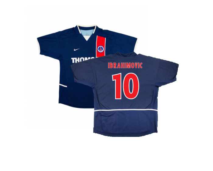 PSG 2002-03 Home Shirt (Very Good) (IBRAHIMOVIC 10)