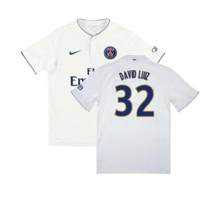 PSG 2014-15 Away Shirt (Excellent) (David Luiz 32)