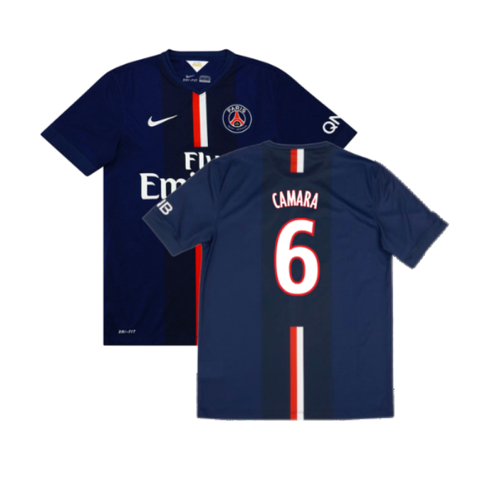 PSG 2014-15 Home Shirt (L) (Good) (Camara 6)