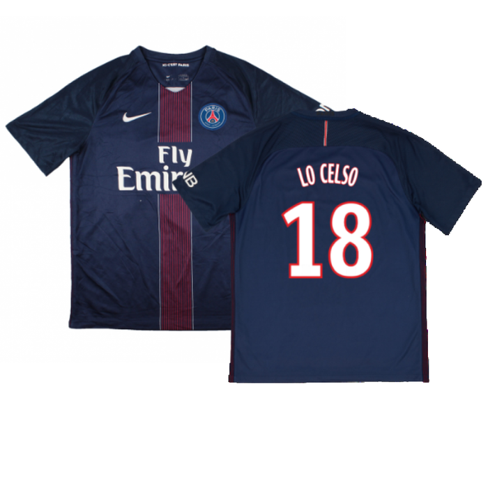 PSG 2016-17 Home Shirt (L) (Excellent) (Lo Celso 18)