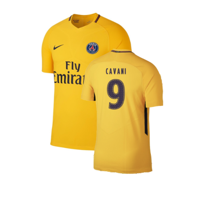 PSG 2017-18 Away Shirt (S) (Fair) (Cavani 9)