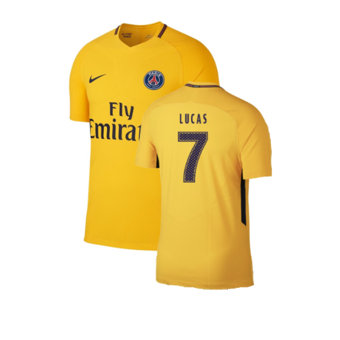 PSG 2017-18 Away Shirt (S) (Fair) (Lucas 7)