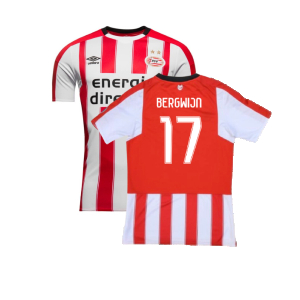 PSV 2017-2018 Home Shirt (L) (Very Good) (Bergwijn 17)_0