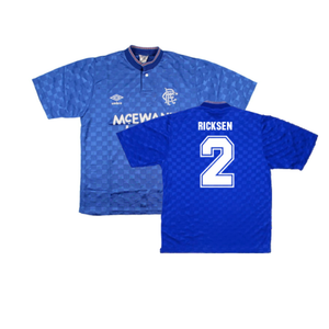 Rangers 1987-90 Home Shirt (S) (Very Good) (RICKSEN 2)_0