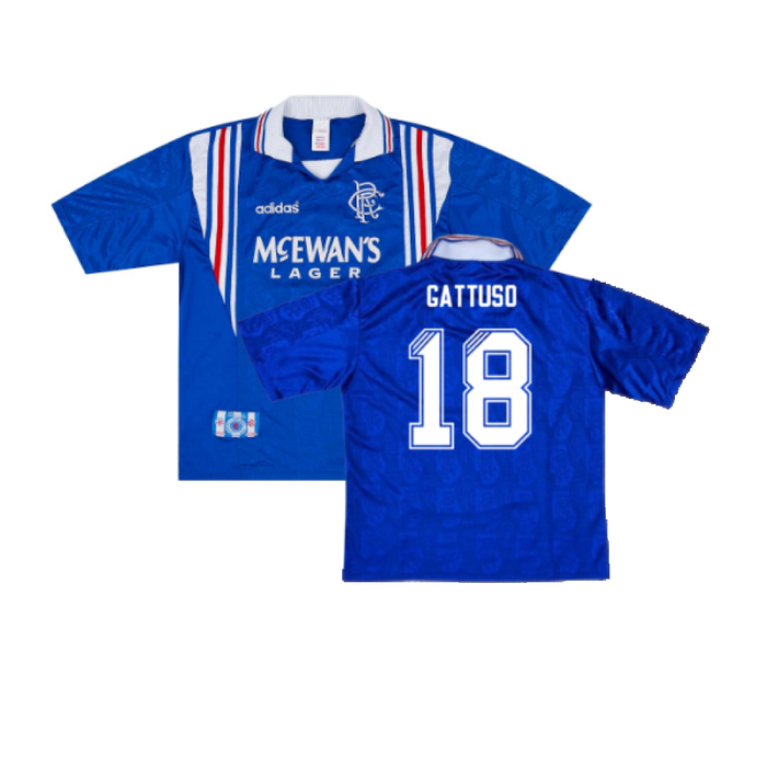 Rangers 1996-97 Home Shirt (XL) (Very Good) (GATTUSO 18)