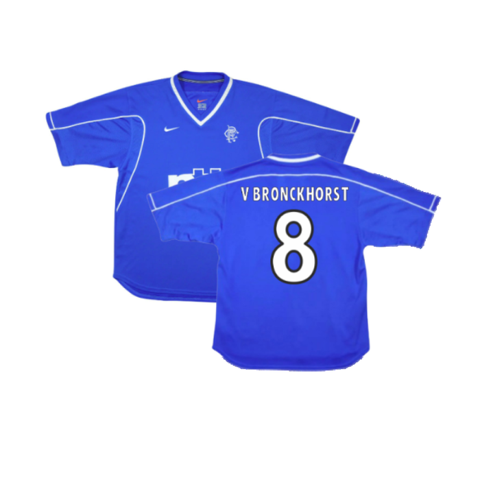 Rangers 1999-01 Home Shirt (XXL) (Good) (V Bronckhorst 8)