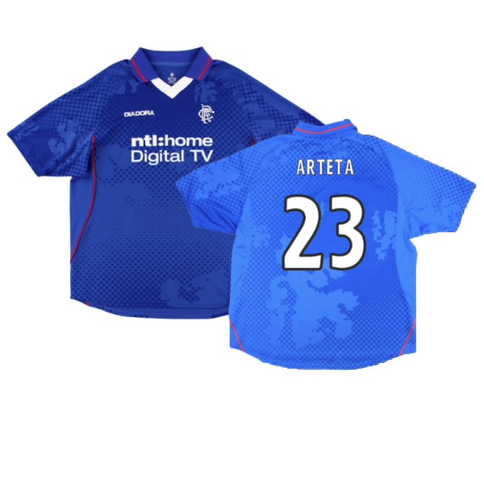 Rangers 2002-2003 Home Shirt (S) (Excellent) (Arteta 23)