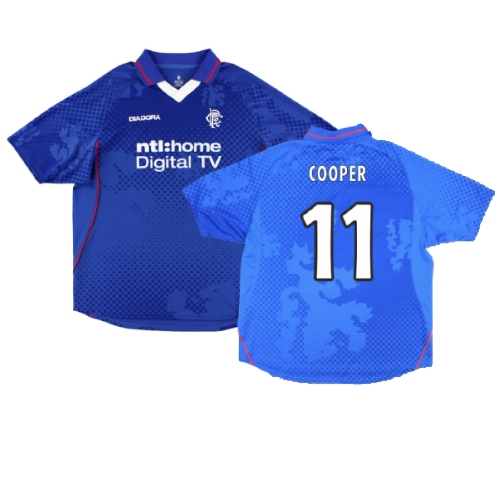 Rangers 2002-2003 Home Shirt (XXL) (Excellent) (Cooper 11)_0