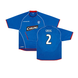 Rangers 2005-06 Home Shirt (XL) (Very Good) (GREIG 2)_0