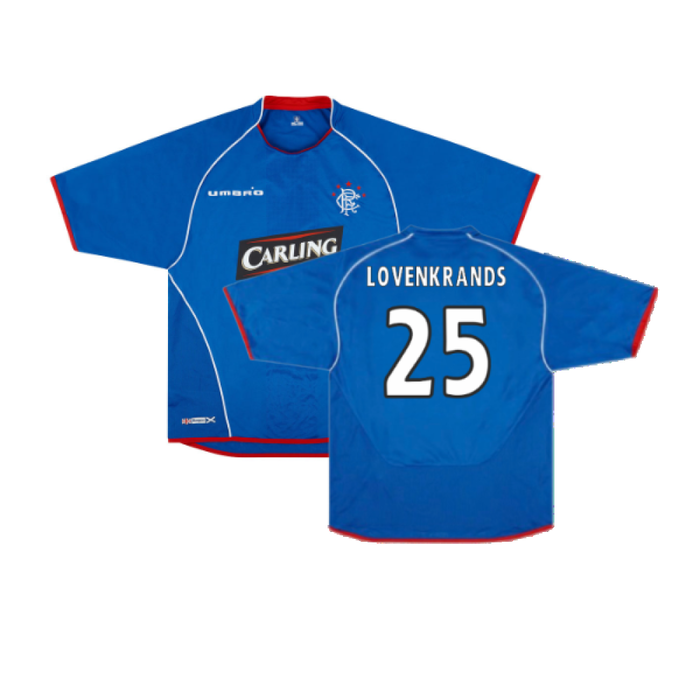 Rangers 2005-06 Home Shirt (Very Good) (Lovenkrands 25)