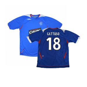 Rangers 2006-07 Home Shirt (Good) (GATTUSO 18)_0