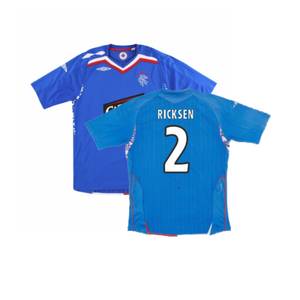 Rangers 2007-08 Home Shirt (Excellent) (RICKSEN 2)_0