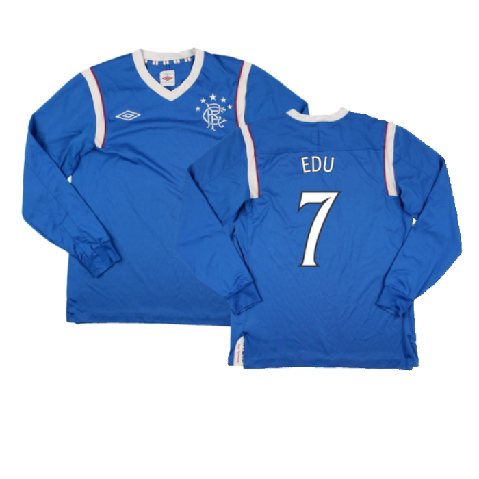 Rangers 2011-12 Home Long Sleeve Shirt (Sponsorless) (S) (Good) (Edu 7)