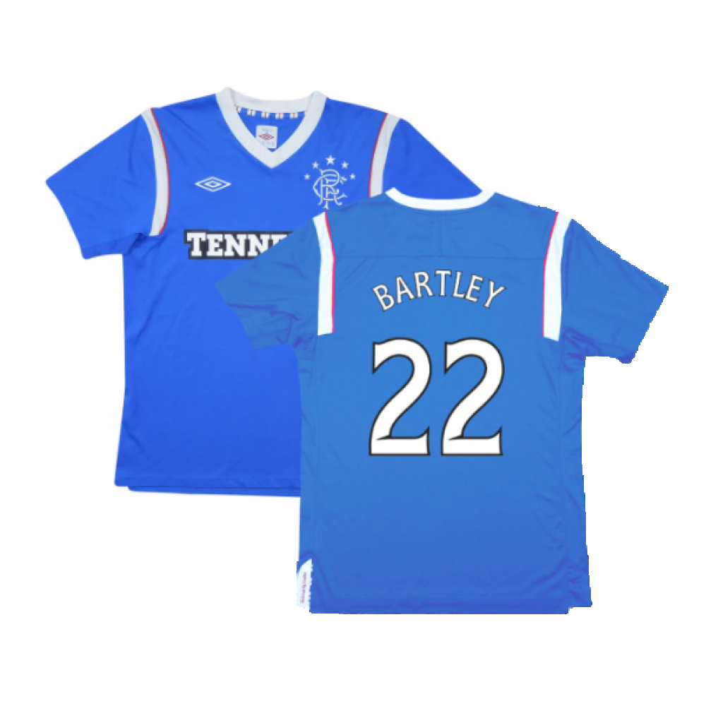 Rangers 2011-12 Home Shirt (M) (Excellent) (Bartley 22)_0