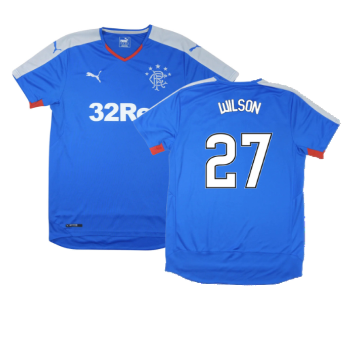 Rangers 2015-16 Home Shirt (S) (Excellent) (Wilson 27)