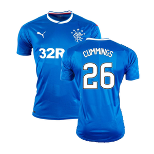 Rangers 2016-17 Home Shirt (L) (Excellent) (Cummings 26)_0