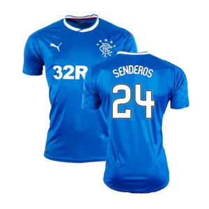 Rangers 2016-18 Home Shirt (XL) (Excellent) (Senderos 24)_0