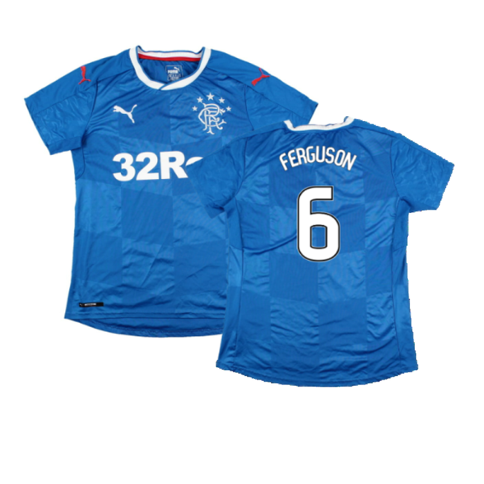 Rangers 2016-18 Women\\\'s Home Shirt (Ladies 12) (Excellent) (Ferguson 6)