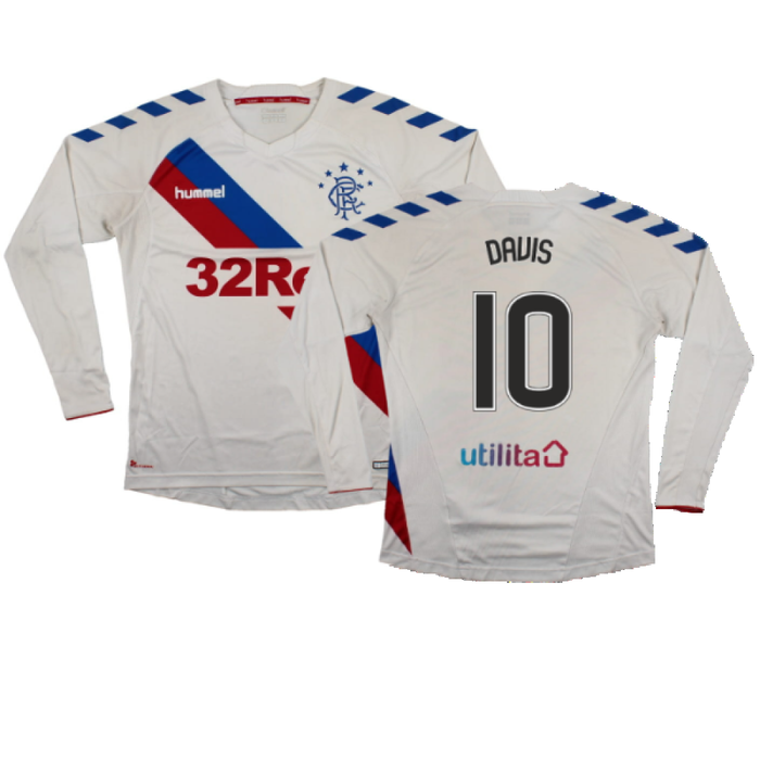 Rangers 2018-19 Long Sleeve Away Shirt (XS) (Excellent) (Davis 10)