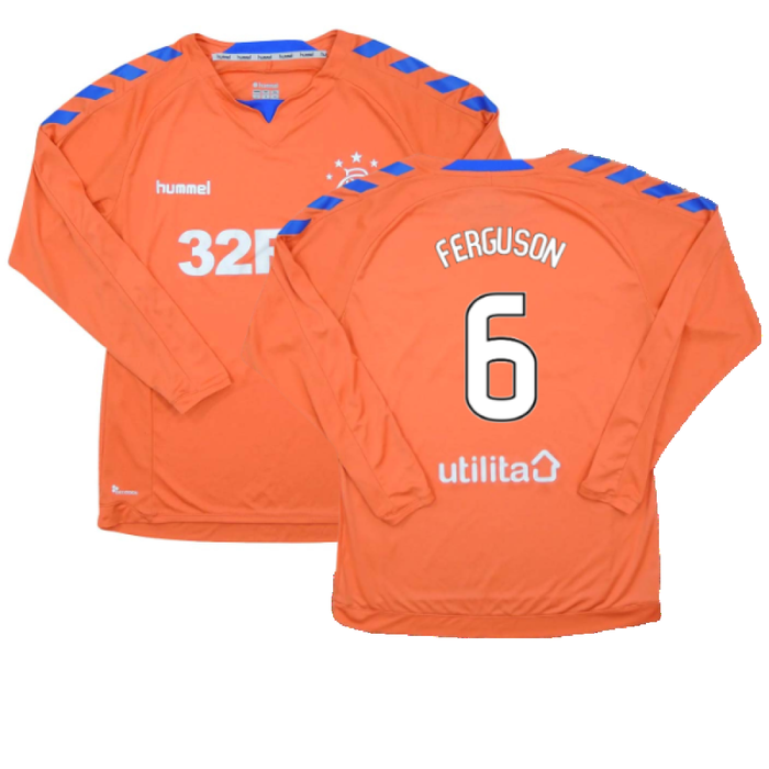 Rangers 2018-19 Long Sleeve Third Shirt (S) (Excellent) (FERGUSON 6)