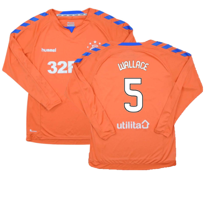 Rangers 2018-19 Long Sleeve Third Shirt (S) (Excellent) (WALLACE 5)