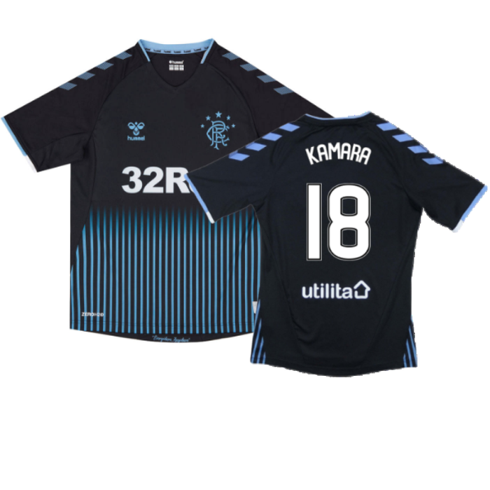 Rangers 2019-20 Away Shirt (L) (Very Good) (Kamara 18)