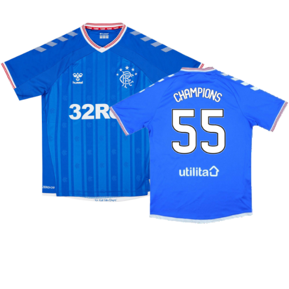 Rangers 2019-20 Home Shirt (XL) (Excellent) (Champions 55)_0