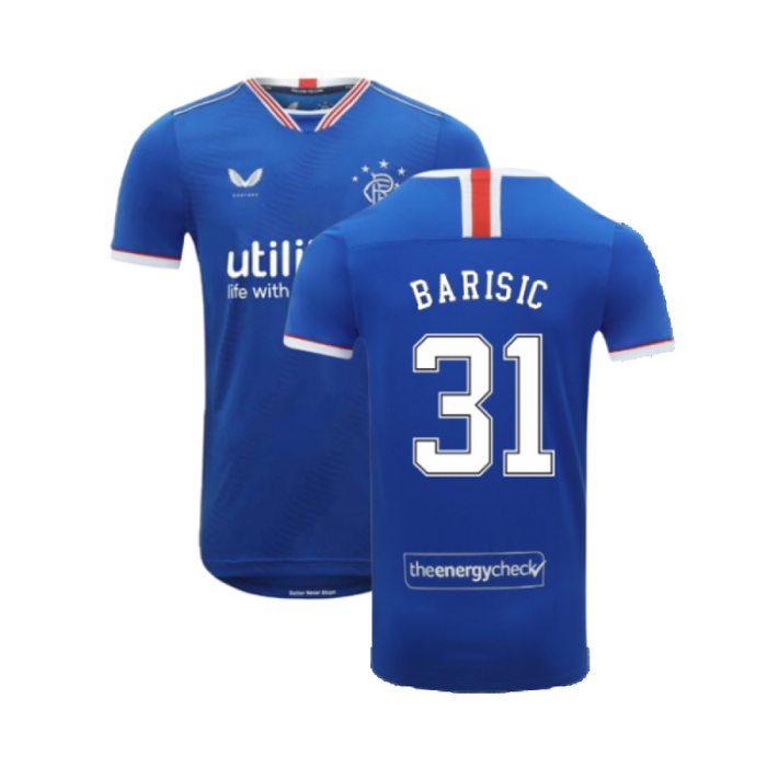 Rangers 2020-21 Home Shirt (4XL) (Excellent) (BARISIC 31)