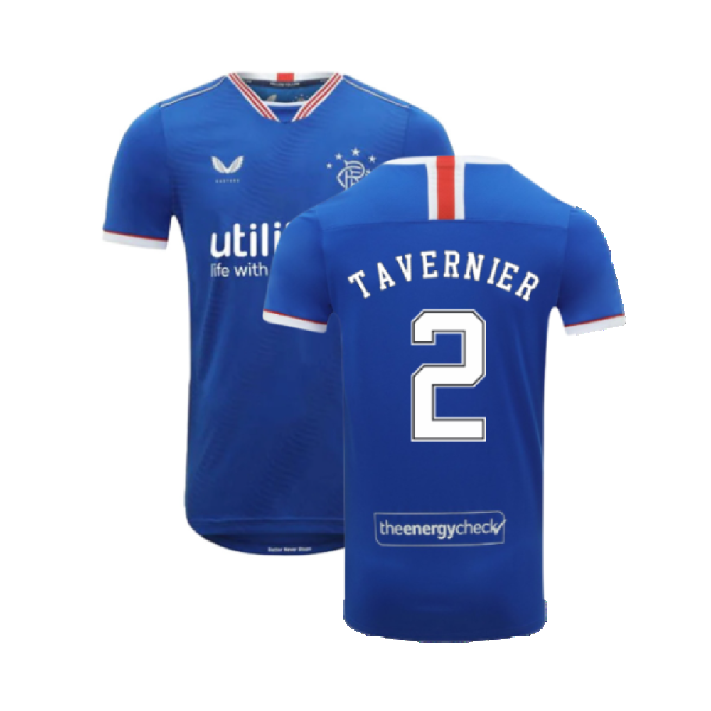 Rangers 2020-21 Home Shirt (4XL) (Excellent) (TAVERNIER 2)_0