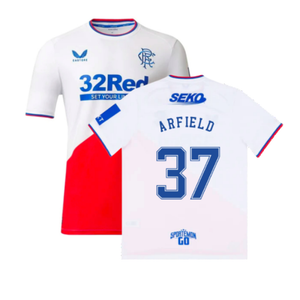 Rangers 2022-23 Away Shirt (L) (ARFIELD 37) (Mint)_0