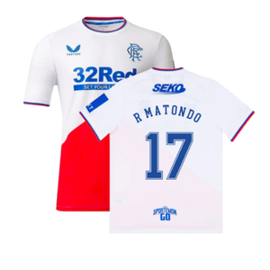 Rangers 2022-23 Away Shirt (L) (R MATONDO 17) (Mint)_0