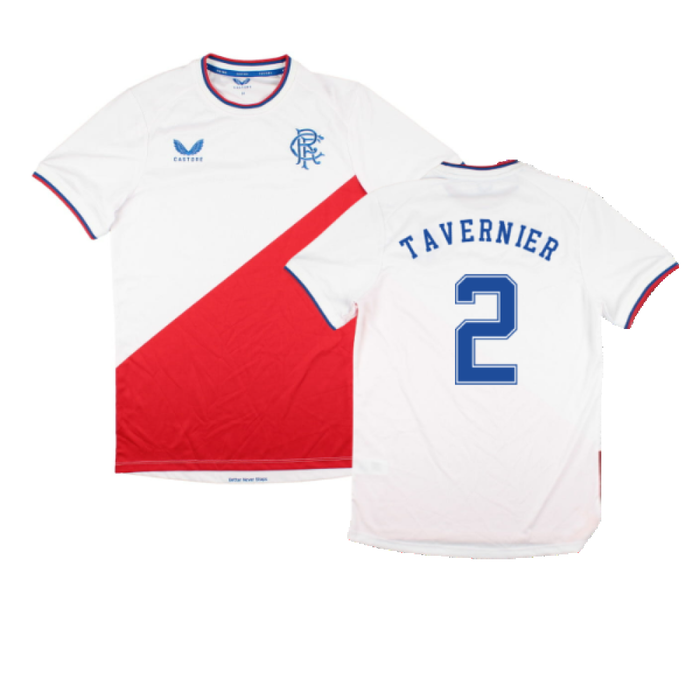 Rangers 2022-23 Away Shirt (Sponsorless) (M) (TAVERNIER 2) (Excellent)