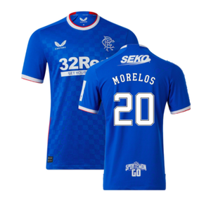 Rangers 2022-23 Home Shirt (L) (Mint) (MORELOS 20)_0