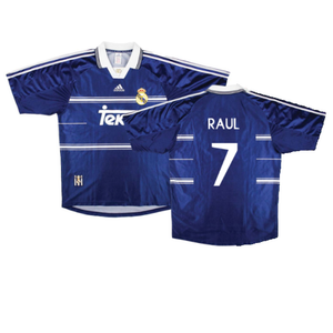 Real Madrid 1998-99 Away Shirt (L) (Very Good) (Raul 7)_0