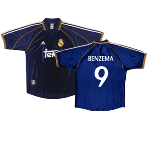 Real Madrid 1998-99 Third Shirt (S) (Very Good) (Benzema 9)_0