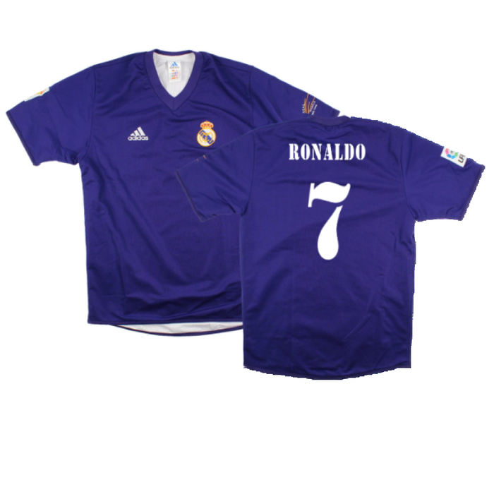 Real Madrid 2001-02 Anniversary Third Shirt (S) (Excellent) (Ronaldo 7)