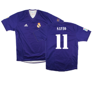 Real Madrid 2001-02 Anniversary Third Shirt (S) (Excellent) (Savio 11)_0