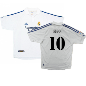 Real Madrid 2001-02 Home Shirt (Very Good) (Figo 10)_0