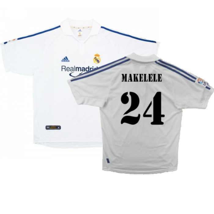 Real Madrid 2001-02 Home Shirt (Very Good) (Makelele 24)