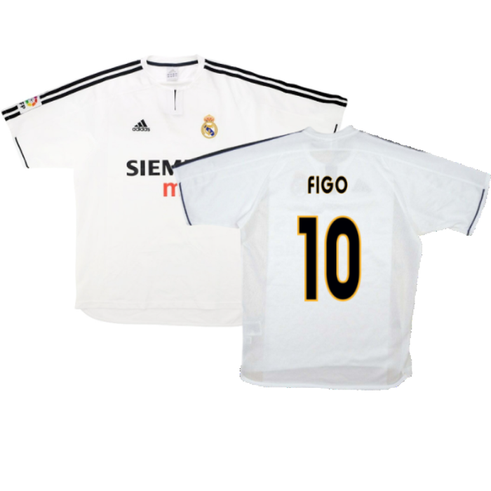 Real Madrid 2003-04 Home Shirt (XL) (Good) (Figo 10)