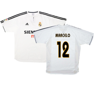 Real Madrid 2003-04 Home Shirt (M) (Good) (Marcelo 12)_0