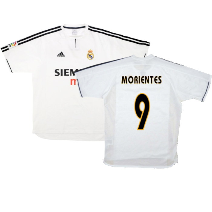 Real Madrid 2003-04 Home Shirt (M) (Good) (Morientes 9)