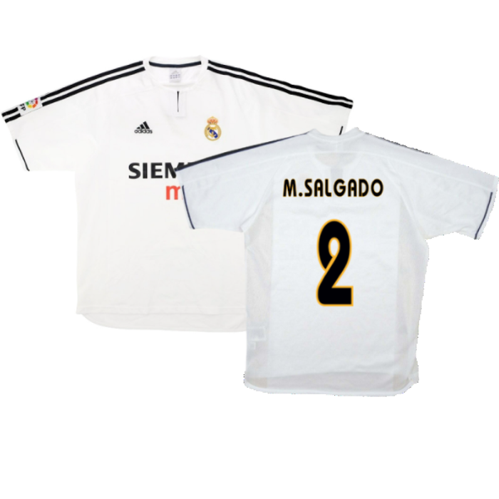 Real Madrid 2003-04 Home Shirt (S) (Good) (M.Salgado 2)