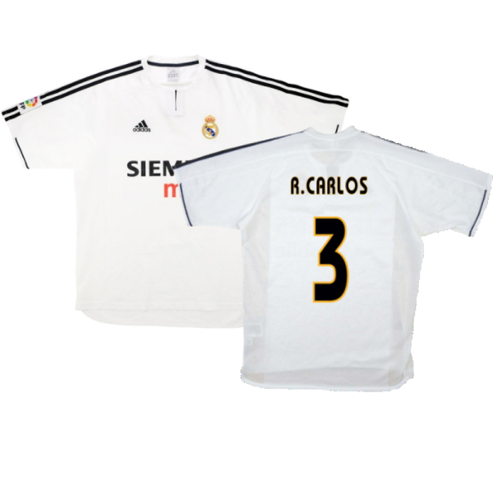 Real Madrid 2003-04 Home Shirt (S) (Good) (R.Carlos 3)