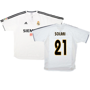 Real Madrid 2003-04 Home Shirt (S) (Good) (Solari 21)_0