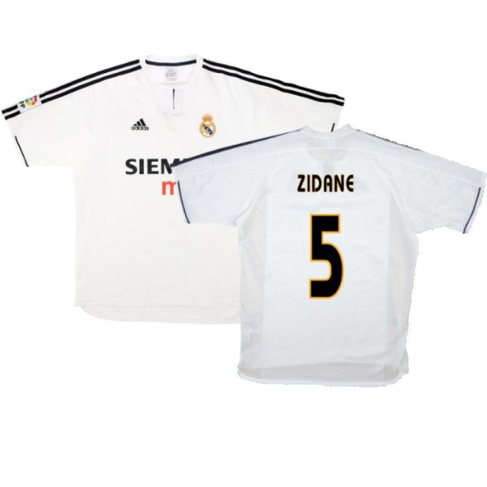 Real Madrid 2003-04 Home Shirt (M) (Good) (Zidane 5)