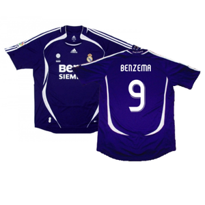 Real Madrid 2006-2007 Third Shirt (S) (Excellent) (Benzema 9)_0