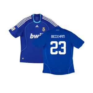 Real Madrid 2008-09 Away Shirt (XL) (Very Good) (Beckham 23)_0